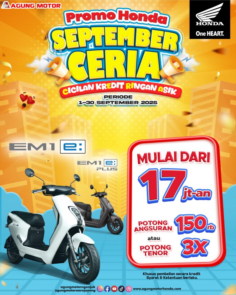 Promo Honda SEPTEMBER CERIA EM1 e:
